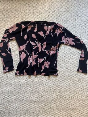 Escada Cardigan with Dusty Pink Floral Print